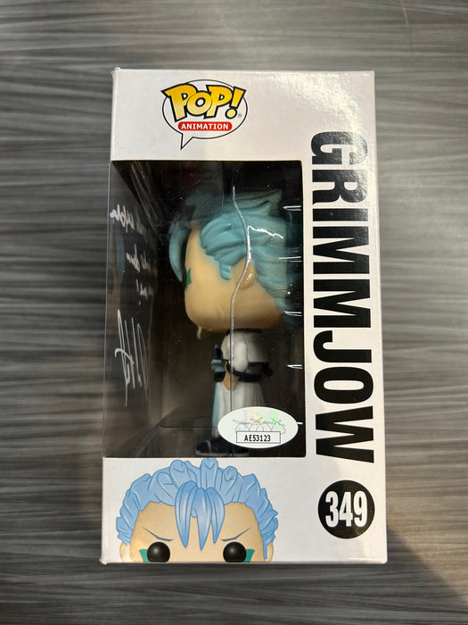 Funko POP! Animation: Bleach - Grimmjow (Signed/David Vincent/JSA)(Damaged Box) #349
