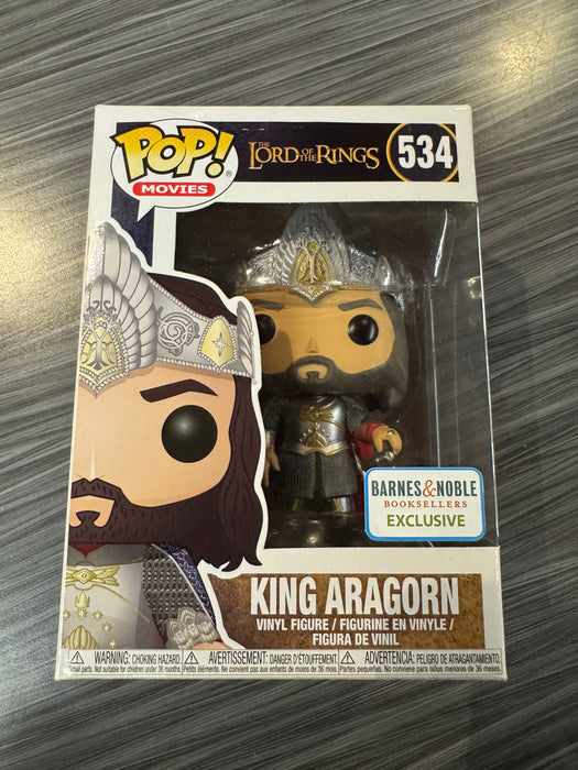 Funko POP! Movies: The Lord of The Rings - King Aragorn (B&N)(Damaged Box*) #534