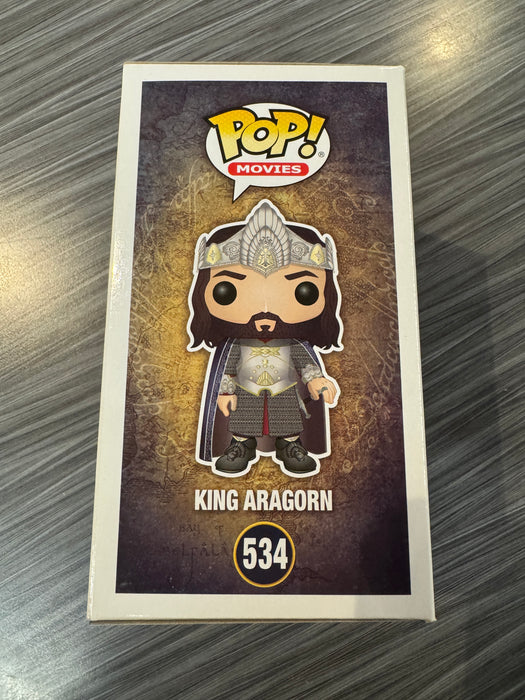 Funko POP! Movies: The Lord of The Rings - King Aragorn (B&N)(Damaged Box*) #534
