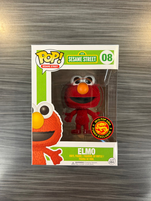 Funko POP! Sesame Street: Elmo (Flocked)(2015 Pop Asia)(Damaged Box) #08