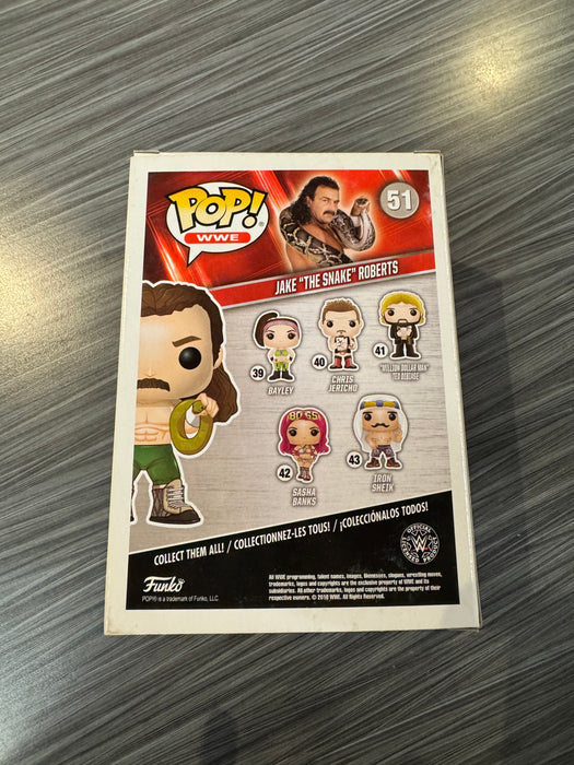 Funko POP! WWE: Jake "The Snake" Roberts (CHASE)(Damaged Box) #51