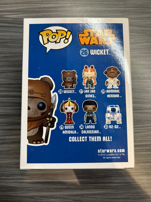 Funko POP! Star Wars: Wicket (Signed/Warwick Davis/Signature Shop) #26