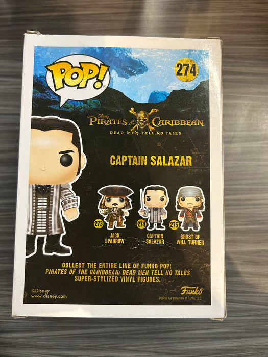 Funko POP! Disney Pirates Of The Carribean -  Captain Salazar (CHASE)(Damaged Box*)  #274