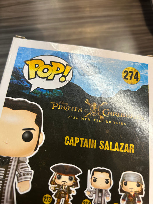 Funko POP! Disney Pirates Of The Carribean -  Captain Salazar (CHASE)(Damaged Box*)  #274