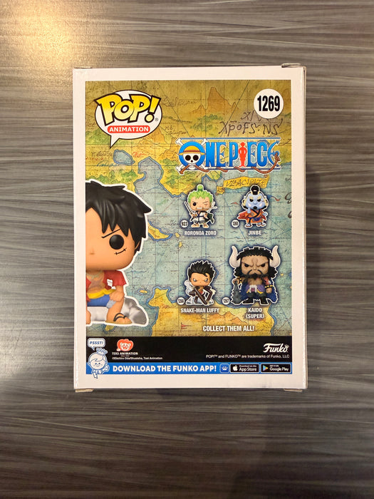 Funko POP! Animation: One Piece - Luffy Gear Two (Fundom)(CHASE)(Damaged Box) #1269
