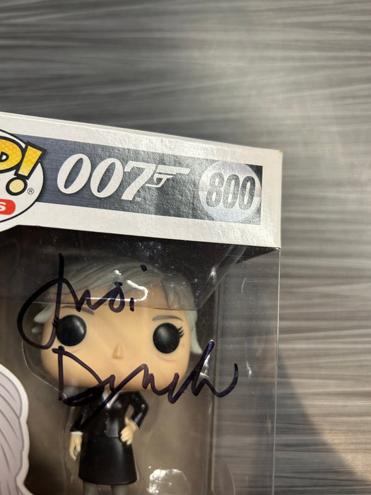 Funko POP! Movies: 007 - M [From Goldeneye](Signed/Judi Dench/JSA)(Damaged Box*) #800