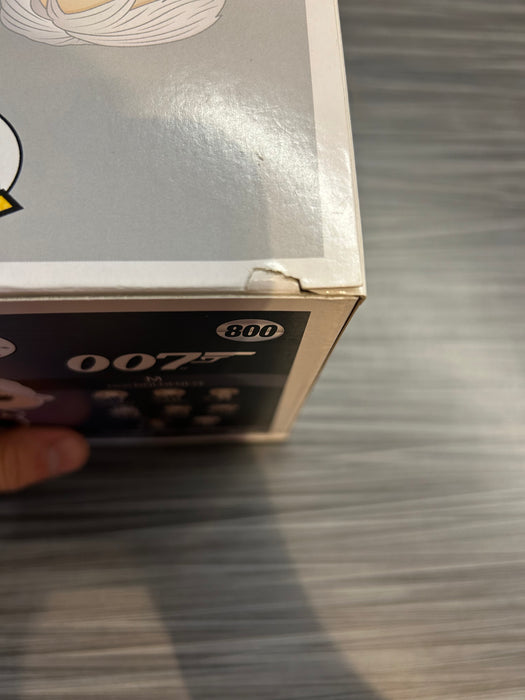 Funko POP! Movies: 007 - M [From Goldeneye](Signed/Judi Dench/JSA)(Damaged Box*) #800