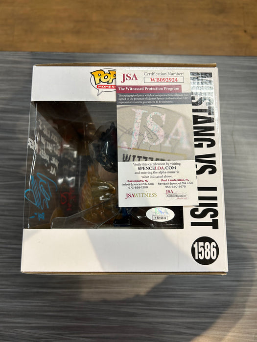 Funko POP! Moment: Fullmetal Alchemist Brotherhood - Mustang Vs. Lust (Signed/Travis Willingham, Laura Bailey/JSA)(Damaged Box) #1586