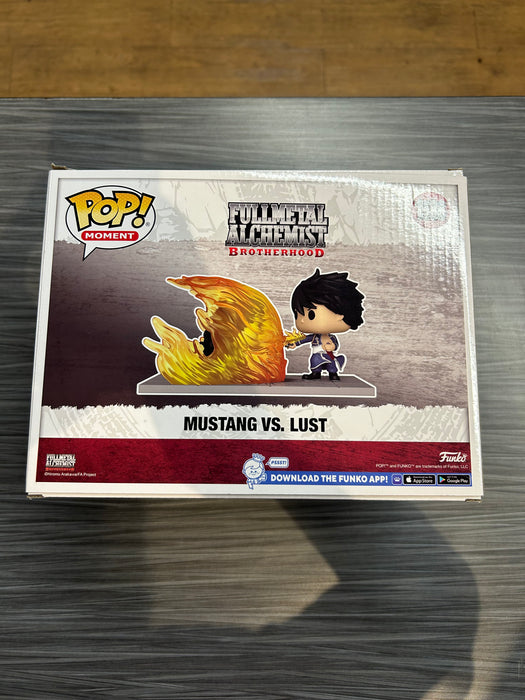 Funko POP! Moment: Fullmetal Alchemist Brotherhood - Mustang Vs. Lust (Signed/Travis Willingham, Laura Bailey/JSA)(Damaged Box) #1586