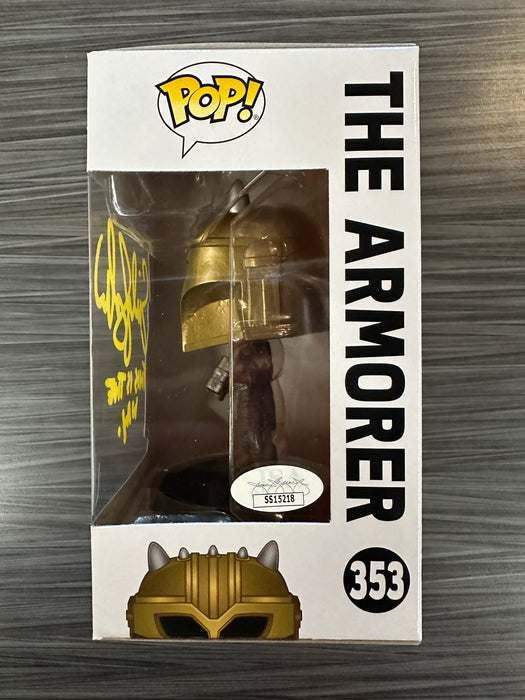 Funko POP! Star Wars: The Mandalorian - The Armorer (Signed/Emily Swallow/JSA) #353