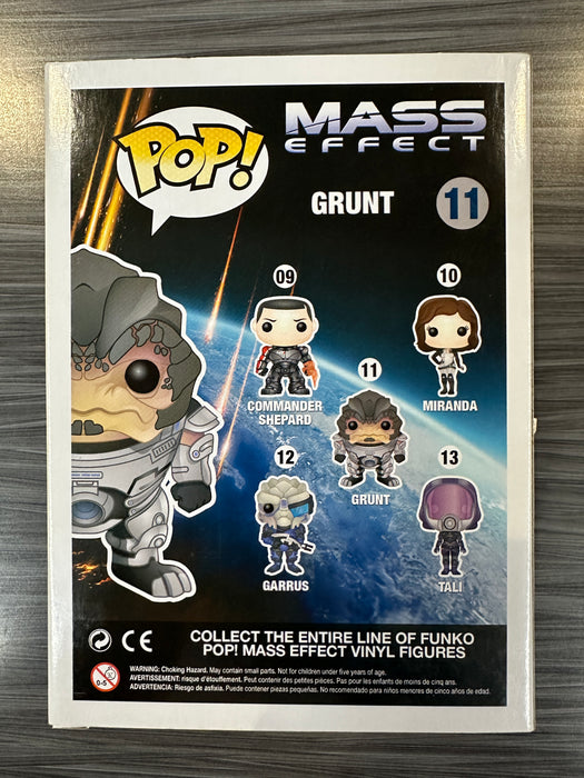 Funko POP! Mass Effect - Grunt (Signed/Steve Blum/JSA)(Damaged Box) #11
