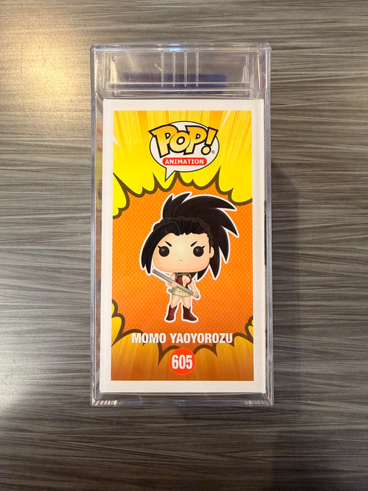 Funko POP! Animation: My Hero Academia - Momo Yaoyorozu (Signed/PSA Encapsulated/Coleen Clinkenbeard) #605