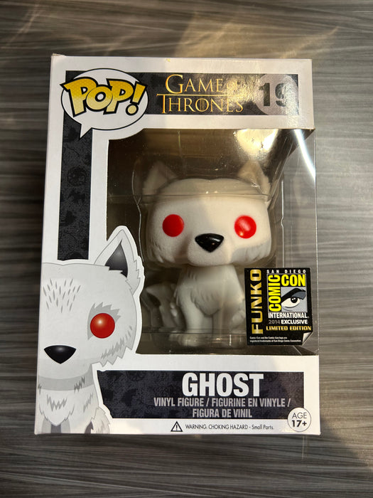 Funko POP! Game of Thrones: Ghost [Flocked](2014 SDCC)(Damaged Box)[B] #19