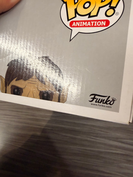 Funko POP! Animation: Attack on Titan - Beast Titan (Hot Topic)(Signed/Jason Liebrecht/JSA)(Damaged Box) #504