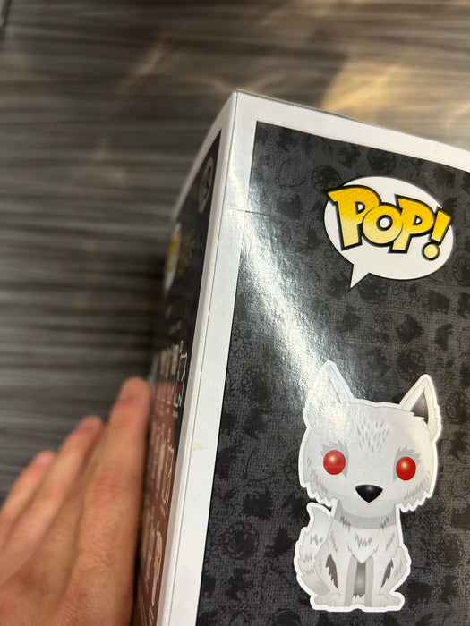 Funko POP! Game of Thrones: Ghost [Flocked](2014 SDCC)(Damaged Box)[B] #19