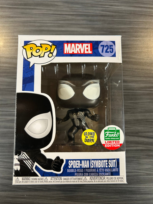 Funko POP! Marvel: Spider-Man (Symbiote Suit)(GiTD)(Funko)(Damaged Box) #725