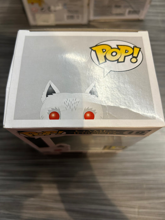 Funko POP! Game of Thrones: Ghost [Flocked](2014 SDCC)(Damaged Box)[B] #19