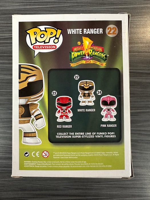 Funko POP! Television: Mighty Morphin Power Rangers - White Ranger (Damaged Box)[B] #22