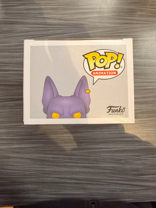 Funko POP! Animation: Dragon Ball Z - Beerus (Flocked)(Funimation)(Damaged Box) [B] #514