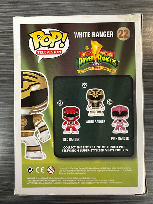 Funko POP! Television: Might Morphin Power Rangers - White Ranger (Damaged Box)[A] #22