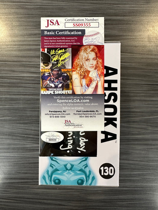 Funko POP! Star Wars Rebels: Ahsoka (GiTD)(LACC)(Signed/Ashley Eckstein/JSA) #130
