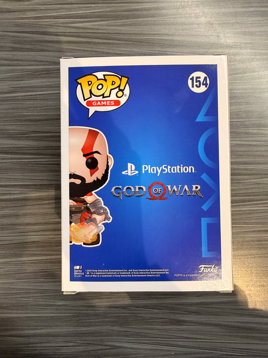 Funko POP! Games: God of War - Kratos [With The Blades Of Chaos](GiTD)(GameStop)(Damaged Box) #154