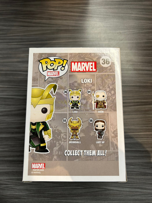 Funko POP! Marvel: Loki (GiTD)(Underground Toys)(Damaged Box) #36