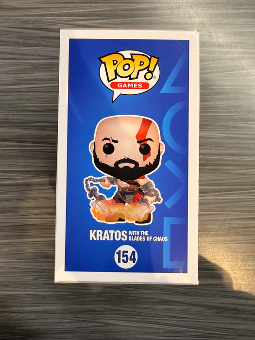 Funko POP! Games: God of War - Kratos [With The Blades Of Chaos](GiTD)(GameStop)(Damaged Box) #154