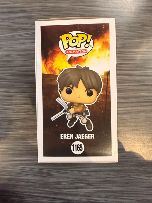 Funko POP! Animation: Attack on Titan - Eren Jaeger [Action Pose](Signed/Bryce Papenbrook/PSA) #1165