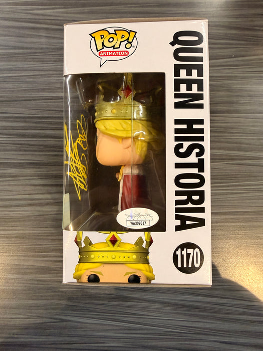 Funko POP! Animation: Attack On Titan - Queen Historia (2022 Summer Convention)(Signed/Bryn Apprill/JSA)(Damaged Box) #1170