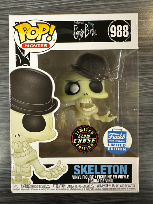 Funko POP! Movies: Corpse Bride - Skeleton (Funko)(CHASE)(Damaged Box) #988