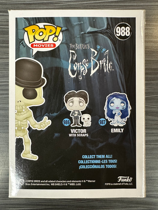 Funko POP! Movies: Corpse Bride - Skeleton (Funko)(CHASE)(Damaged Box) #988