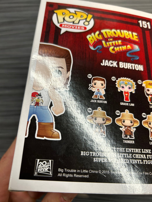 Funko POP! Movies: Big Trouble in Little China - Jack Burton (Damaged Box) #151