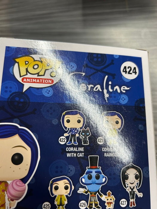 Funko POP! Animation: Coraline - Coraline in Pajamas(2018 Fall Convention)(Damaged Box) #424