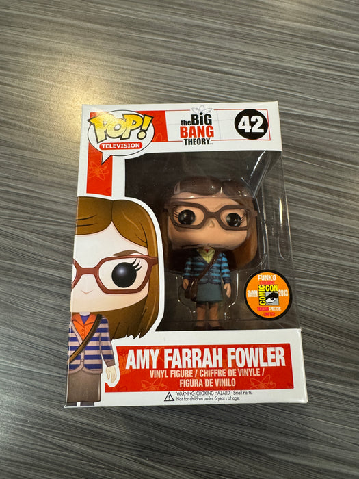 Funko POP! Television: The Big Bang Theory - Amy Farrah Fowler (2013 SDCC/1008 Pcs)(Damaged Box) #42
