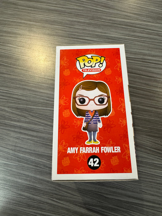 Funko POP! Television: The Big Bang Theory - Amy Farrah Fowler (2013 SDCC/1008 Pcs)(Damaged Box) #42