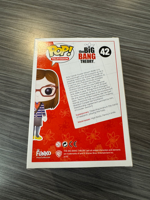 Funko POP! Television: The Big Bang Theory - Amy Farrah Fowler (2013 SDCC/1008 Pcs)(Damaged Box) #42