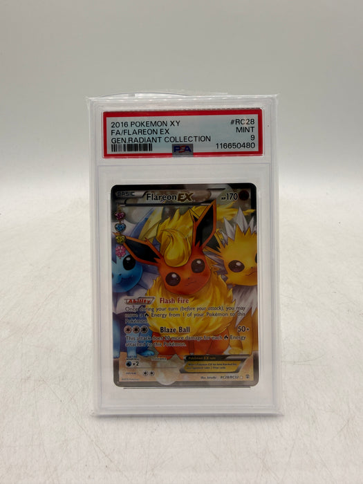 2016 POKEMON XY Flareon EX #RC28 Pokemon Generations [MINT PSA 9]