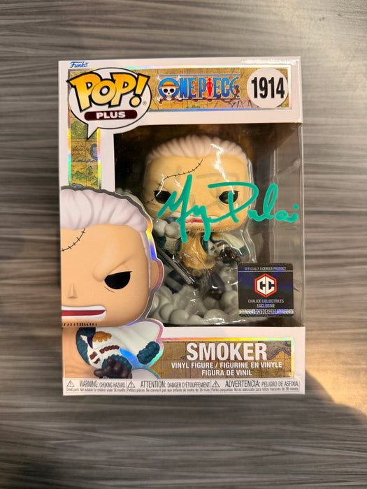 Funko POP! Plus Animation: One Piece - Smoker (Chalice)(Signed/Greg Dulcie/JSA) #1914