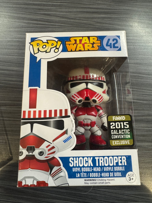 Funko POP! Star Wars: Shock Trooper (2015 Galactic Convention)(Damaged Box) #42