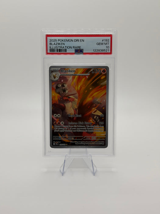 2025 POKEMON DRI EN Blaziken #192 Illustration Rare [GEM MT PSA 10]