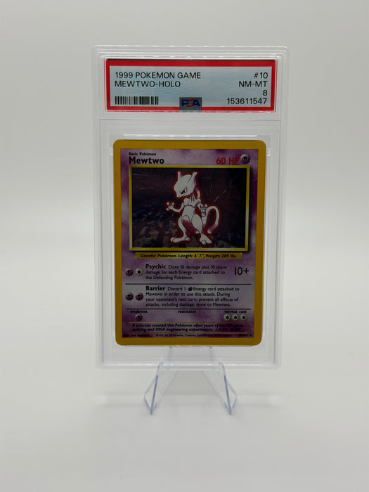 1999 POKEMON GAME Mewtwo [Holo] #10 [NM-MT PSA 8]