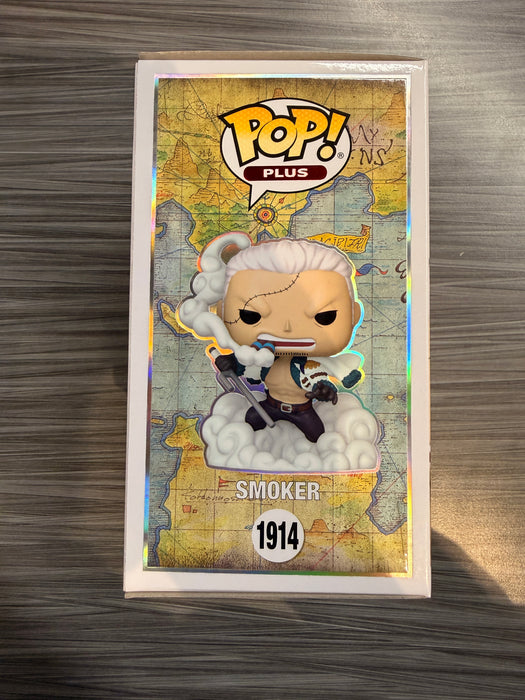 Funko POP! Plus Animation: One Piece - Smoker (Pre-Release)(Chalice)(Signed/Greg Dulcie/SWAU) #1914