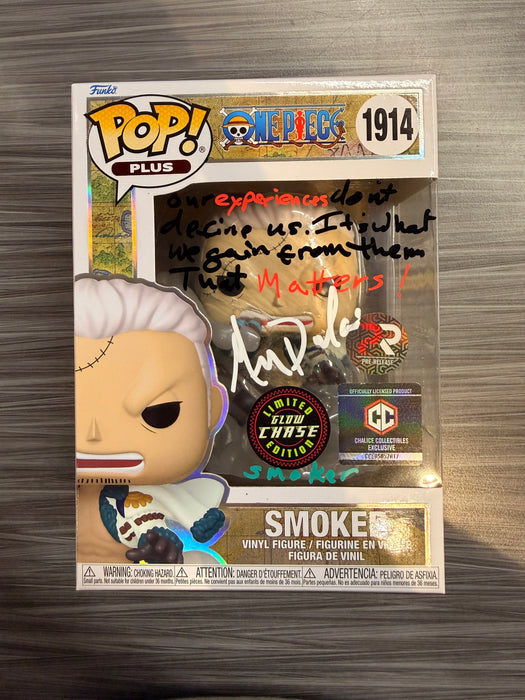 Funko POP! Plus Animation: One Piece - Smoker (Pre-Release)(Chalice)(CHASE)(Signed/Greg Dulcie/Prime) #1914