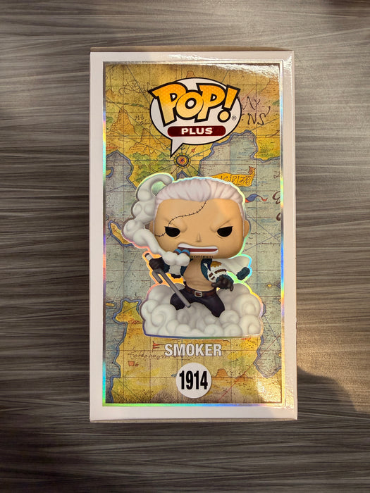 Funko POP! Plus Animation: One Piece - Smoker (Pre-Release)(Chalice)(CHASE)(Signed/Greg Dulcie/Prime) #1914