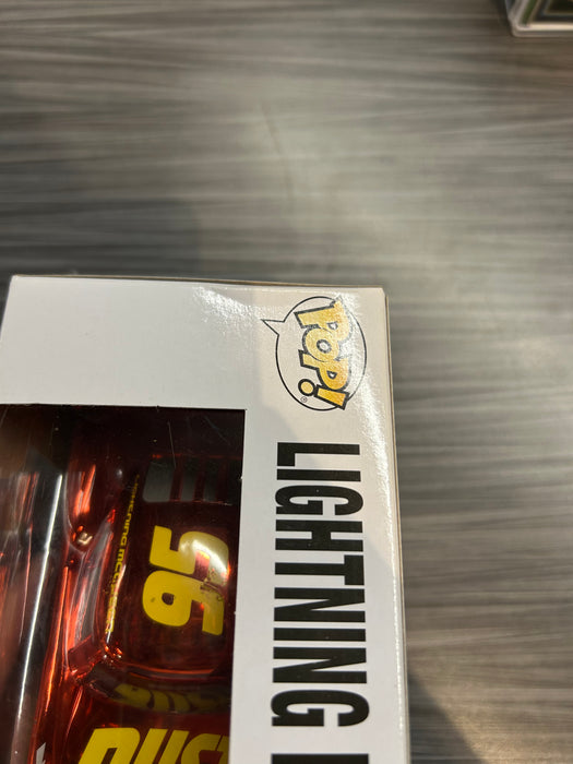 Funko POP! Disney Pixar: Cars 3 - Lightning McQueen (Target)(Chrome)(Damaged Box) #282