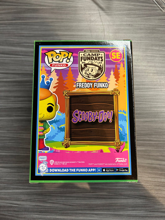 Funko POP! Camp Fundays: Freddy Funko As Shaggy (Blacklight)(2023 Camp Fundays 750 PCS)(Damaged Box) #SE