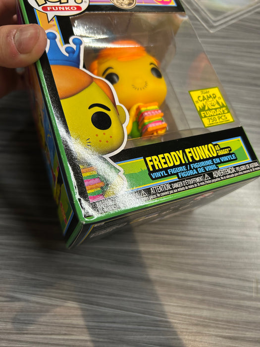 Funko POP! Camp Fundays: Freddy Funko As Shaggy (Blacklight)(2023 Camp Fundays 750 PCS)(Damaged Box) #SE