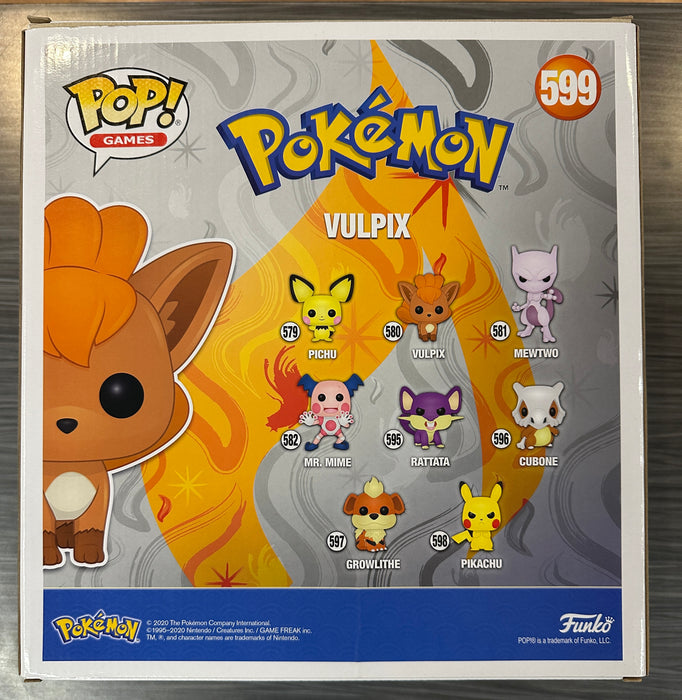 Funko POP! Games: Pokemon - Vulpix [10-Inch] (Target)(Damaged Box) #599