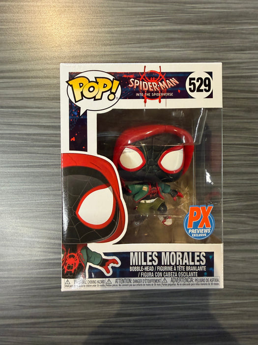 Funko POP! Spiderman Into the Spiderverse: Miles Morales (PX Preview)(Damaged Box) #529